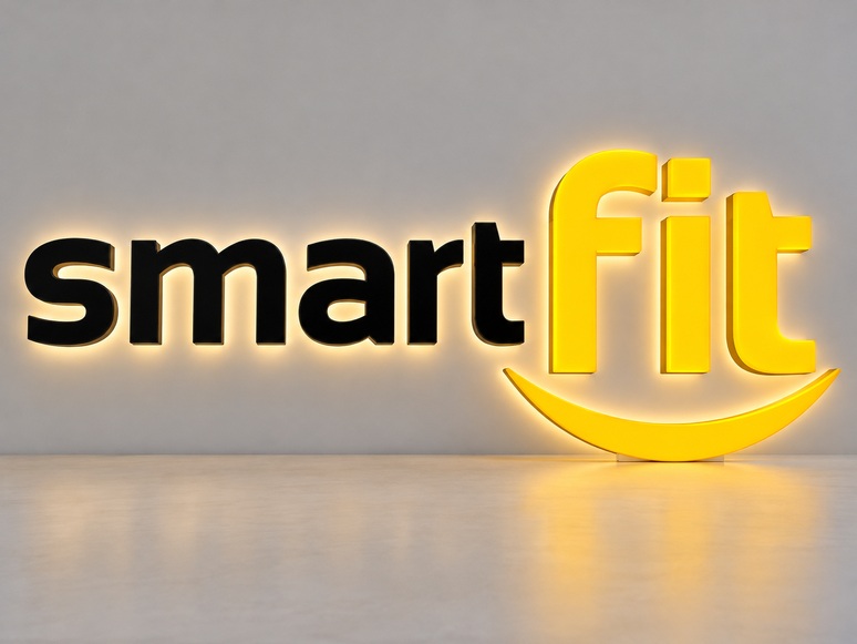 Letrero de letras corpóreas LED para Smart Fit