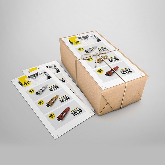 Impresión de 1000 Flyers a todo color 2 vistas