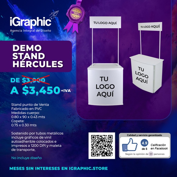 Stand punto de Venta Fabricado en PVC